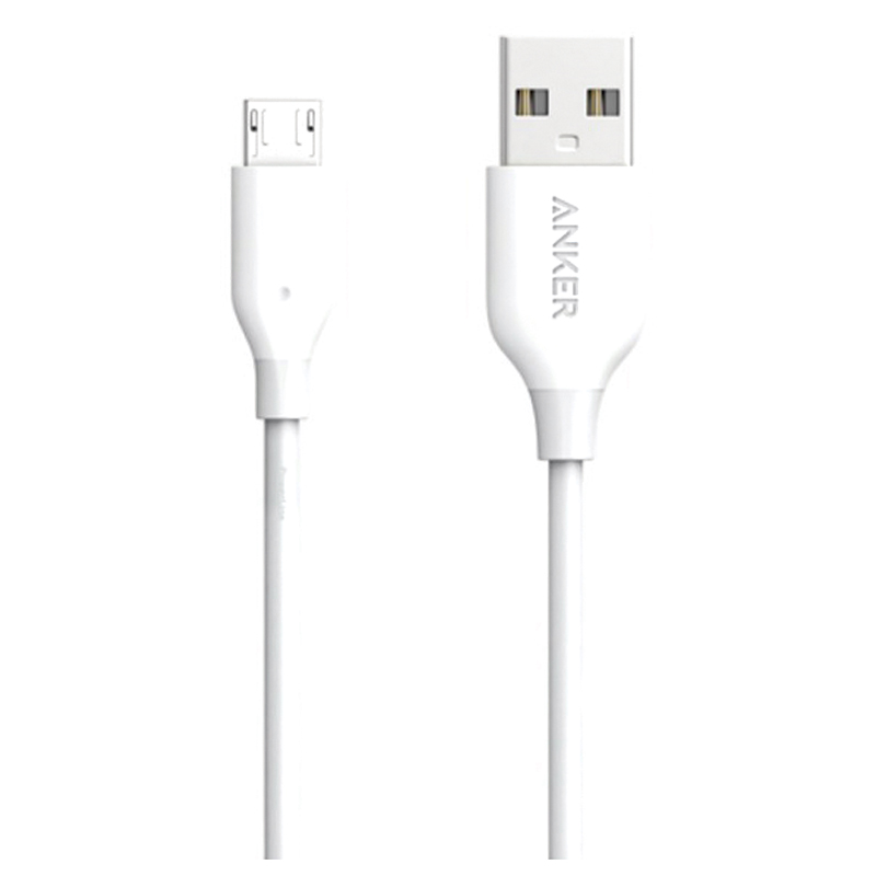 Anker PowerLine 3ft Micro USB – White
