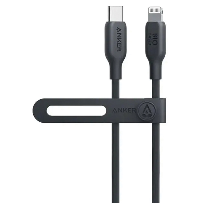 Anker 542 USB-C to Lightning Cable (Bio-Based 3ft) B2B Black – A80B1H11