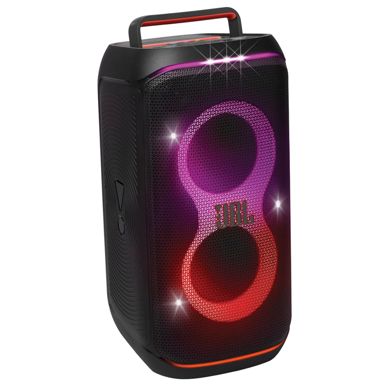 JBL PartyBox Club 120 – Black (Portable Party Speaker with Foldable Handle / Powerful JBL Pro Sound / Futuristic lightshow / Up to 12 Hours of Play time / Splash Proof / Dual Mic & Guitar Inputs