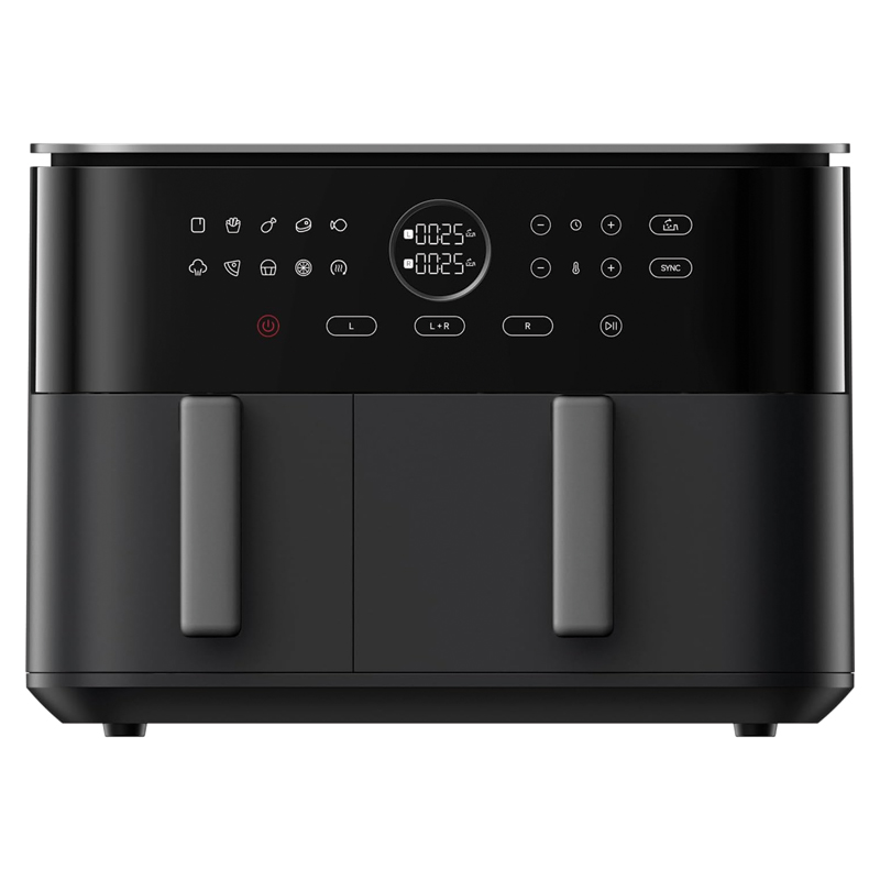 Xiaomi Dual Zone Air Fryer – Black (10L Capacity | 2700W Power | Touch Control | 9 Pre-set Modes | Anti-scald Handle | BHR07SGEU)