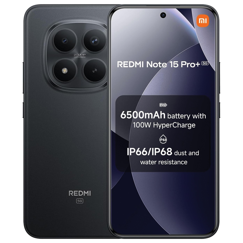 Xiaomi Redmi Note 15 Pro+ 5G 12GB 512GB – Black