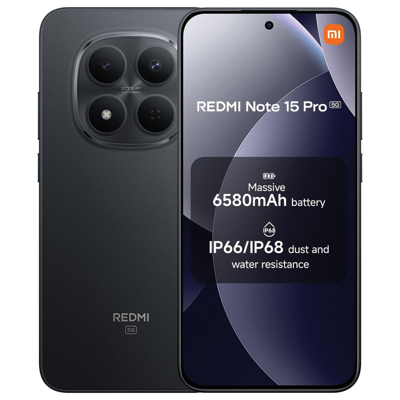 Xiaomi Redmi Note 15 Pro 5G 8GB 256GB – Black