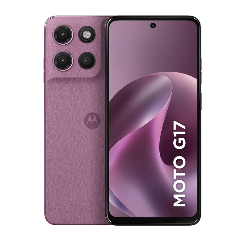Motorola Moto G17 Smartphone | 12GB RAM | 128GB Storage | 4G | Pantone Pink
