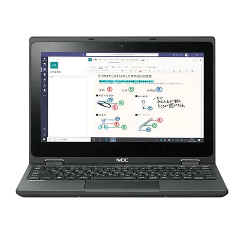 NEC VersaPro VE11/R5 Laptop | Intel Celeron N5100 Processor | 4GB RAM | 64GB eMMC Storage | 11.6-inch HD Touch Display | 360° Convertible Design | Windows 11 Education | Black
