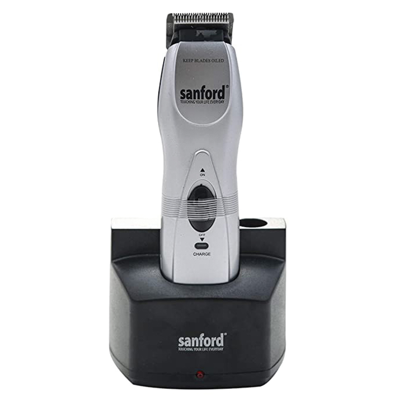 Sanford SF1950HC BS Hair Clipper | 3W Power | Precision Cutting | Ergonomic Design | Black & Silver Finish