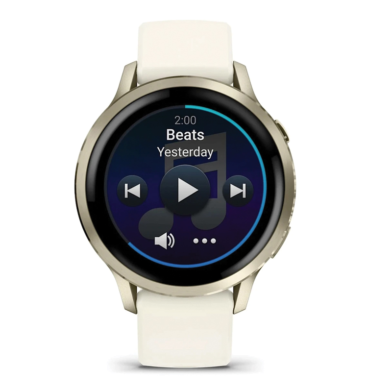 Garmin Venu 4 (41mm) GPS Smartwatch | Wi-Fi | Beige with Lunar Gold + Bone | Worldwide | 010-03013-00