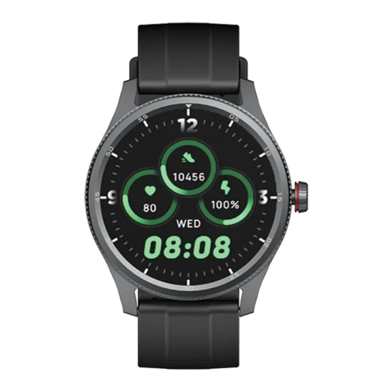 MOMAX 1-Wear Smart Watch Round – Black