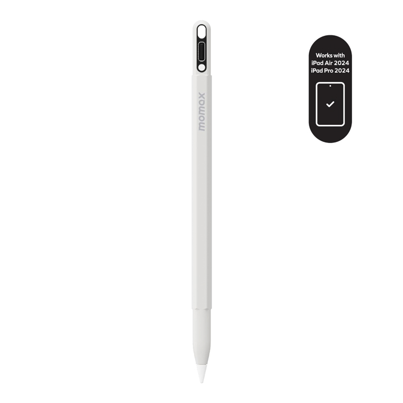 MOMAX Mag.Link Pop Magnetic Charging Active Stylus Pen – White