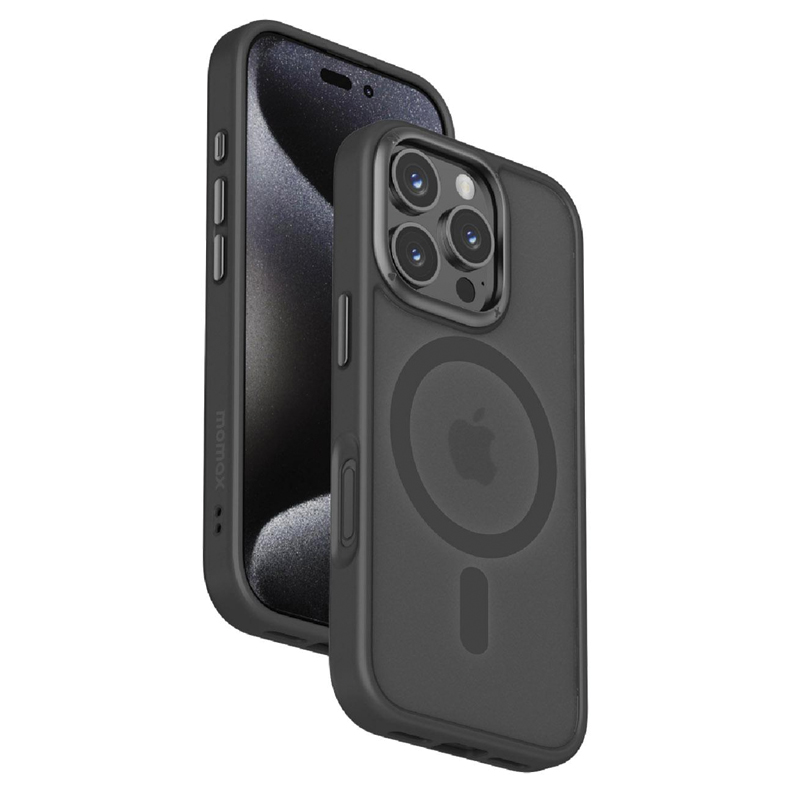 MOMAX Play Magnetic Case for iPhone 16 Pro 6.3″ – Black